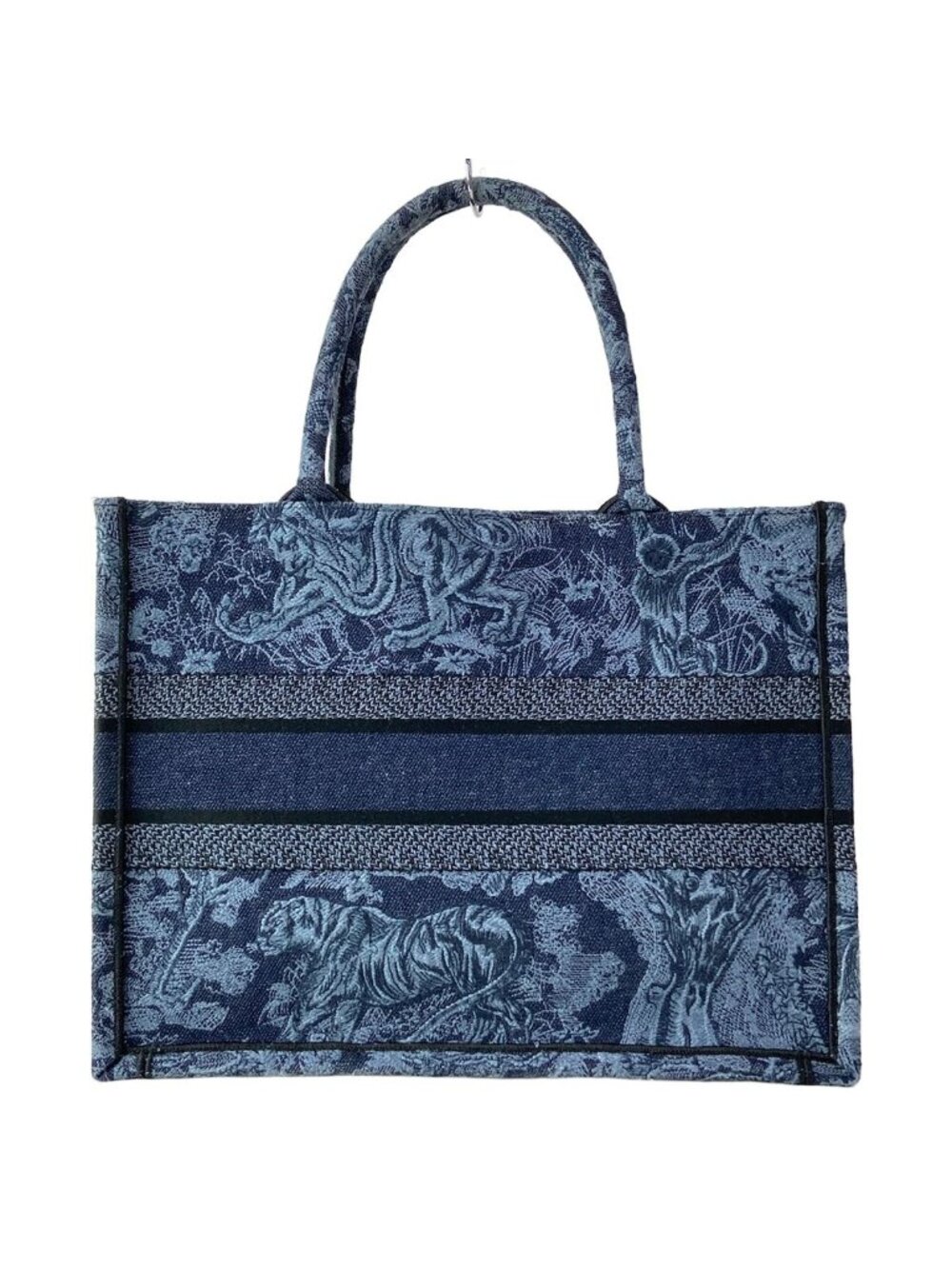 Dior Tote Book Vintage Small Navy Black Blue Gray - Picture 3 of 15